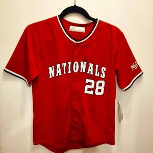 Washington Nationals Lane Thomas #28 Red Youtth Jersey 12/14 MLB